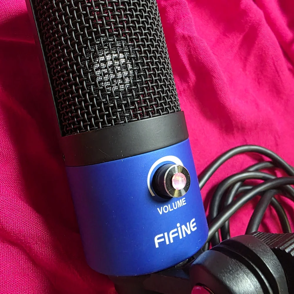 Blue and Black USB Microphone